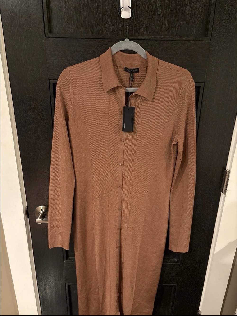 Rag & bone Pacey button down dress khaki NWT M - Picture 3 of 11